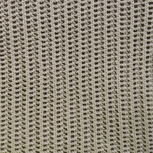 Theory Sweater Open Knit Semi-Sheer Crew Neck Boxy Pullover Oatmeal M NWT - Picture 4 of 11